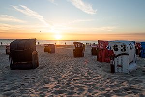 Sonnenuntergang von der Promenade aus